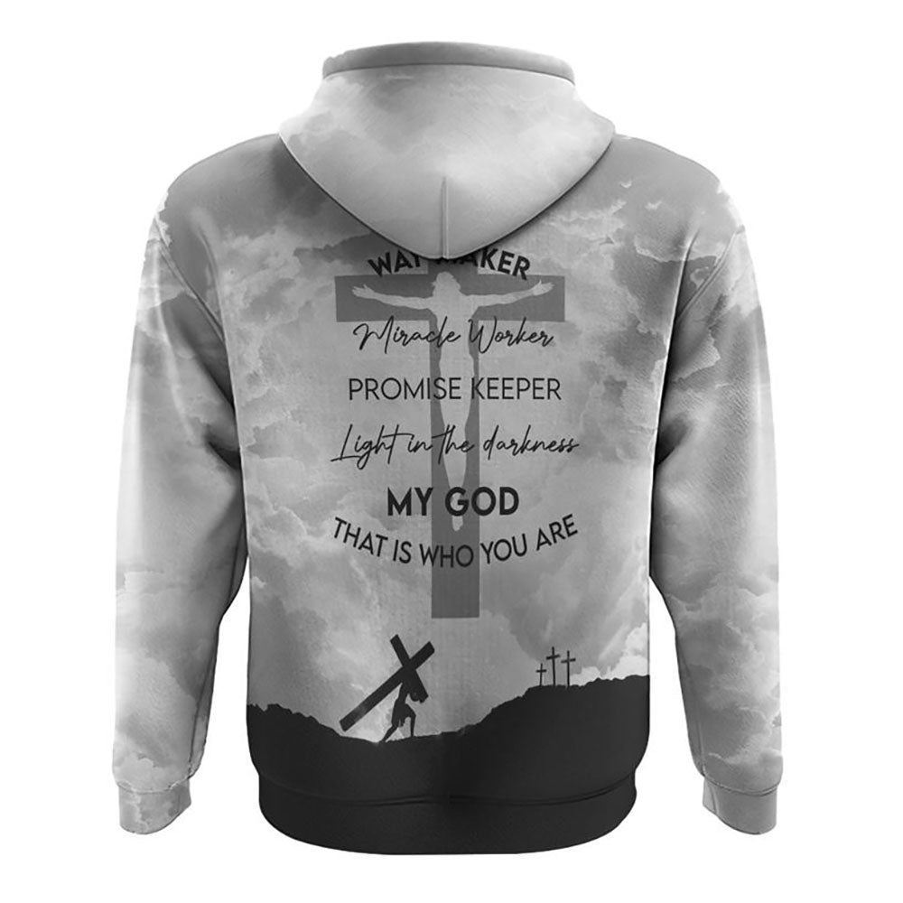 Miracle Worker Promise Keeper Light In The Darkness 3D Hoodie Jesus Christian Bible Verse