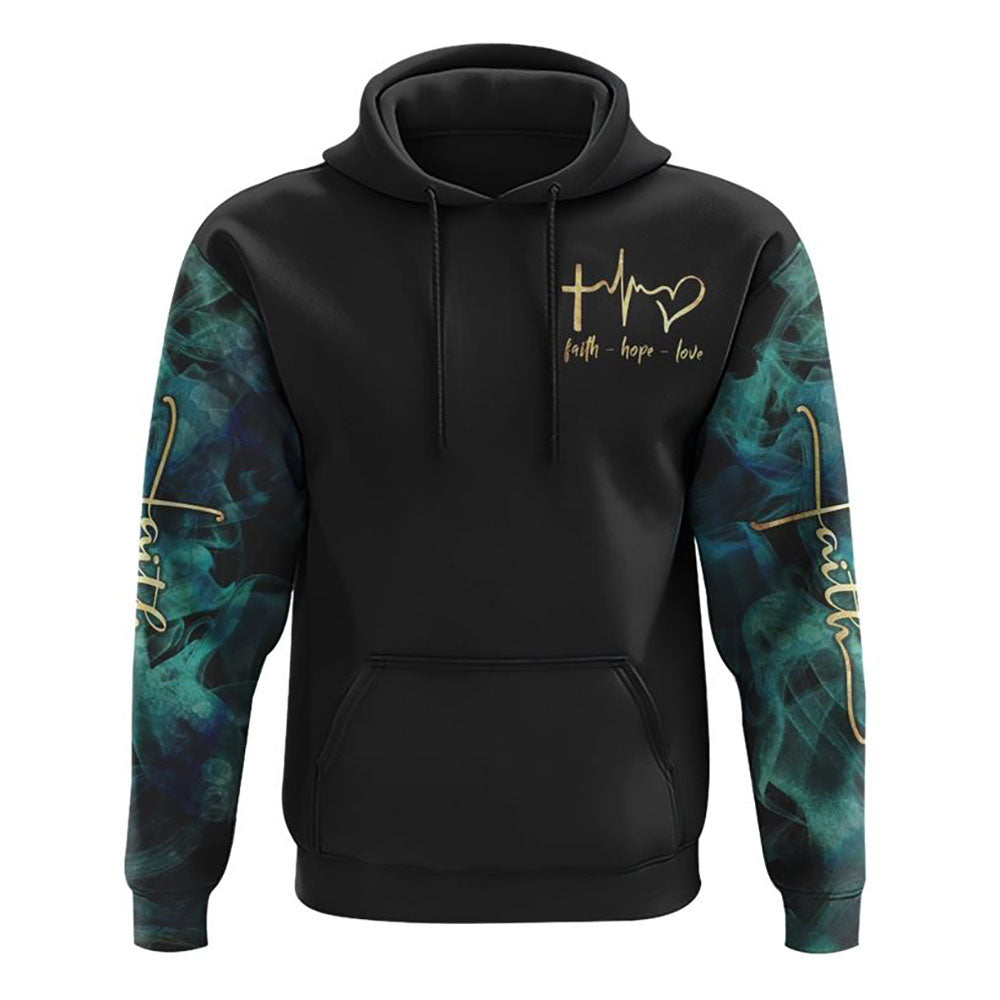 Jesus Relationship Mandala 3D Hoodie Christian Sweatshirt Bible Verse