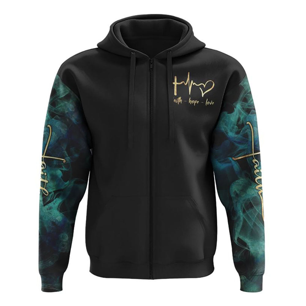 Jesus Relationship Mandala 3D Hoodie Christian Sweatshirt Bible Verse