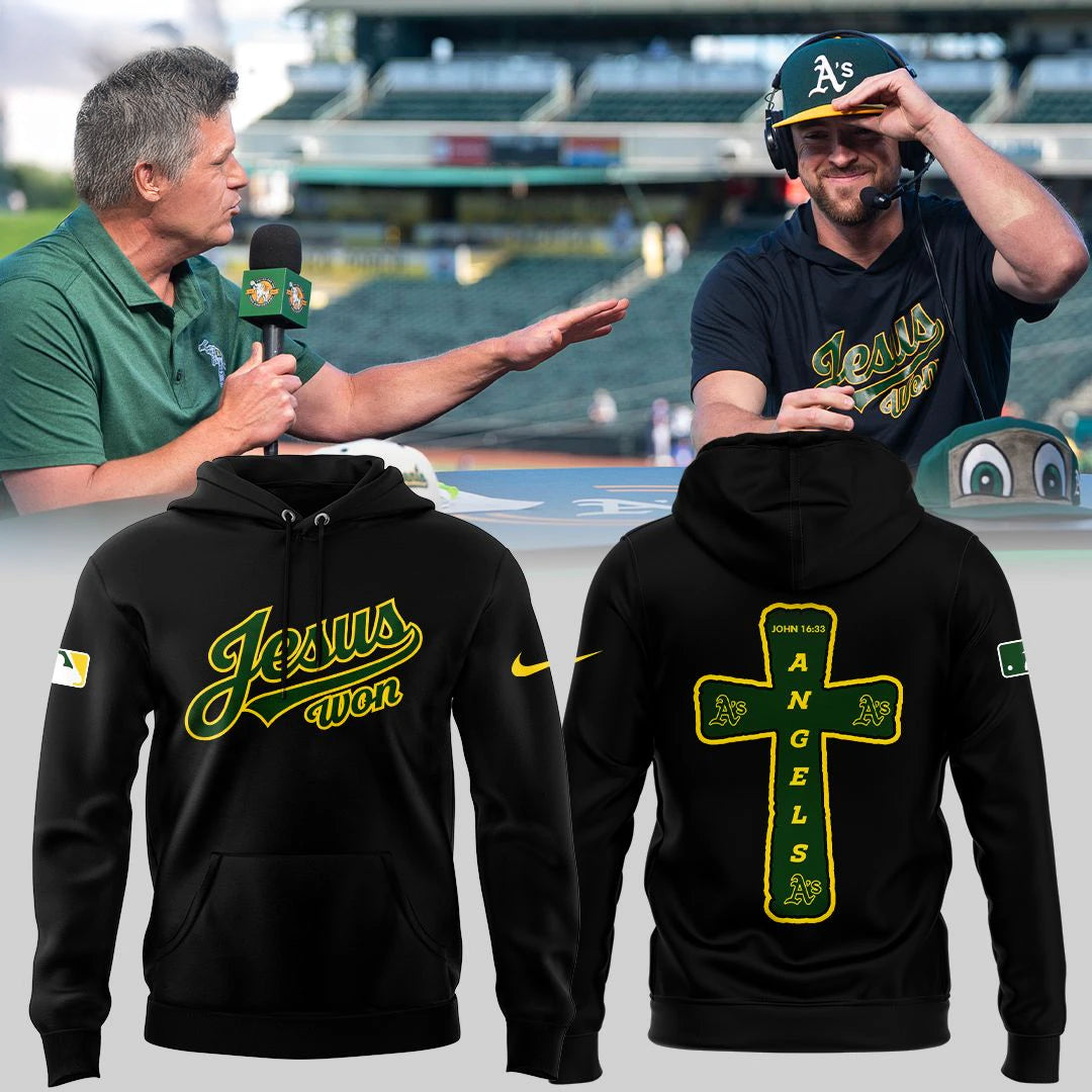 Oakland Athletics Jesus Won 2026 Special Edition Hoodie
