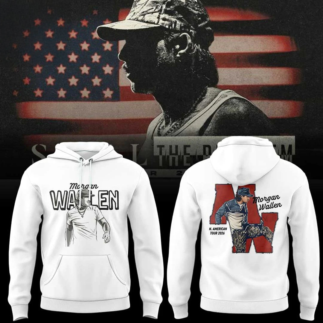 Morgan Wallen Still The Problem Tour White Hoodie Unisex Concert Merch