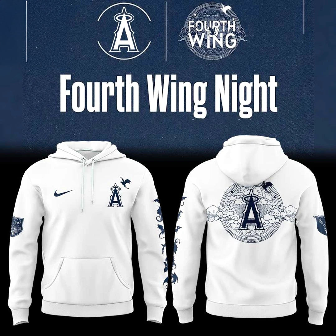 Los Angeles Angels 4th Wing Night 2026 White Hoodie