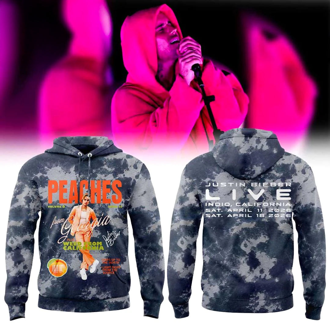 Justin Bieber Coachella 2026 Hoodie Music Festival Fan Apparel