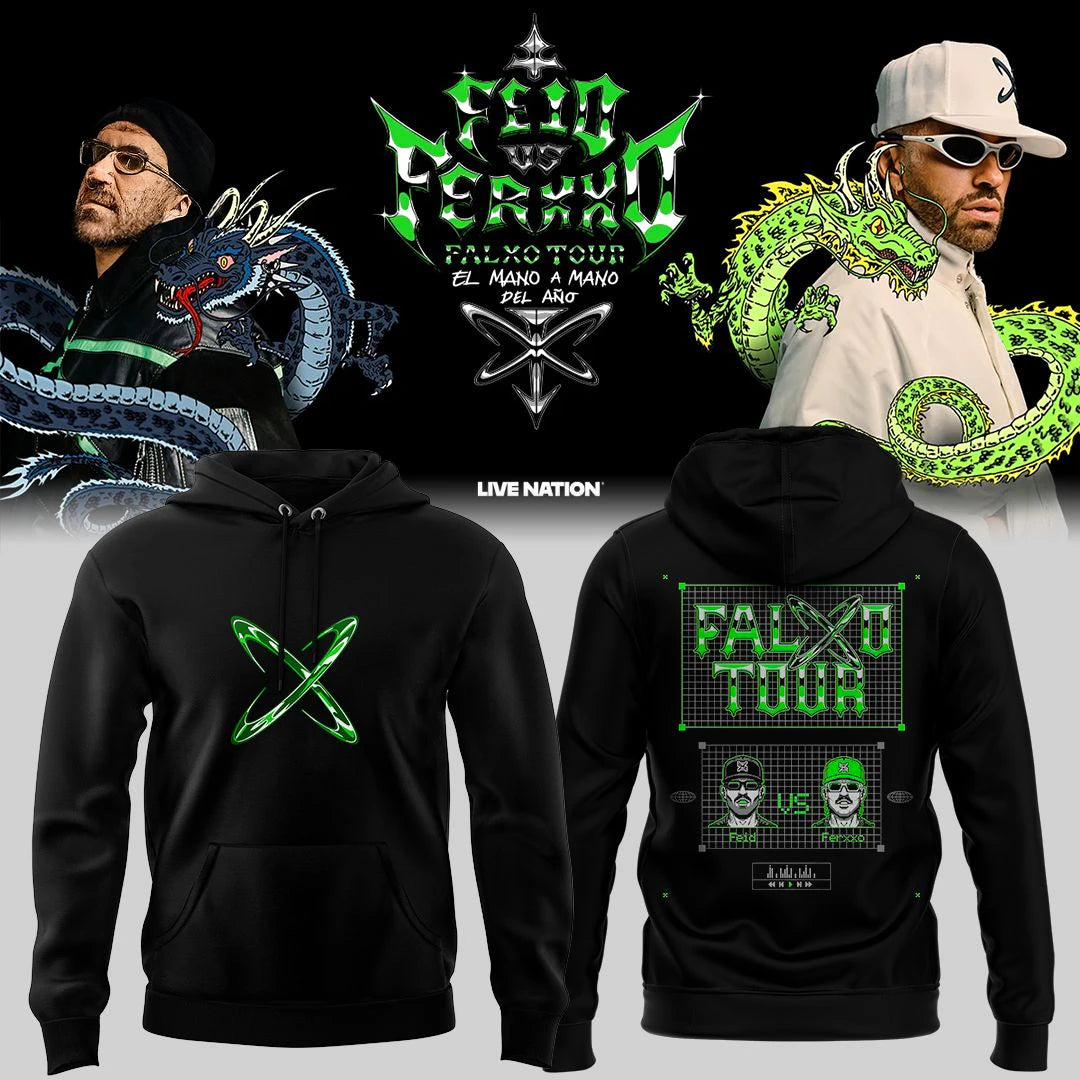 Feid x Yandel Falxo Tour 2026 Hoodie for Fans