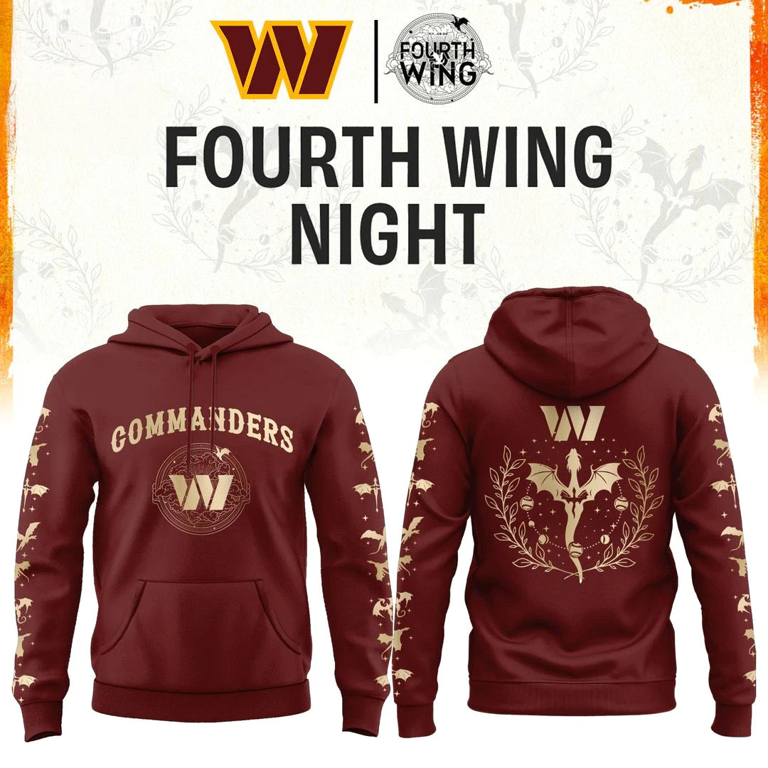 Washington Commanders Fourth Wings Night Edition Hoodie
