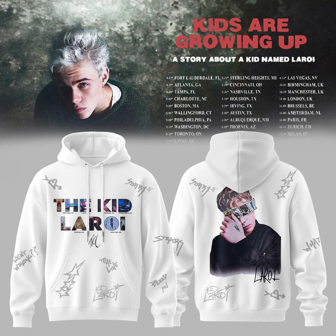 Kid Laroi Kids Growing Up Tour 2026 Limited Edition Hoodie