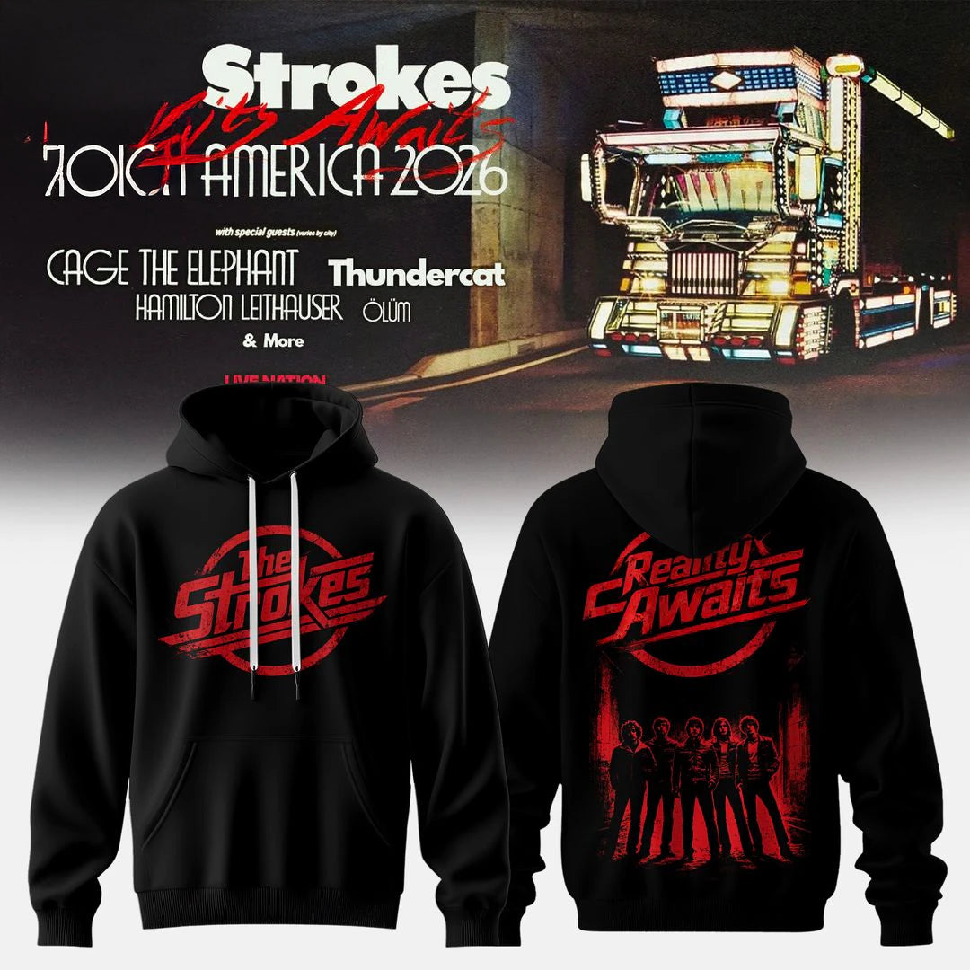 Strokes Reality Awaits World Tour 2026 Fan Hoodie V2