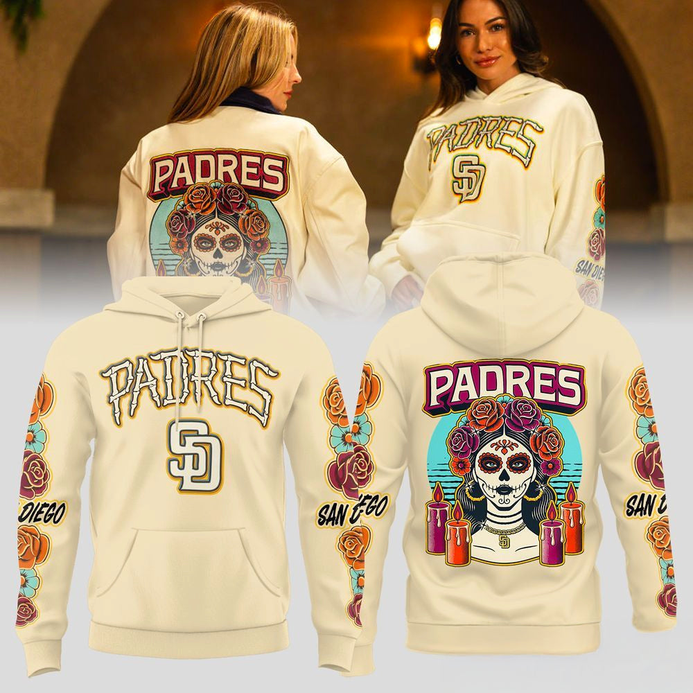 San Diego Padres Día de los Muertos 2026 Hoodie