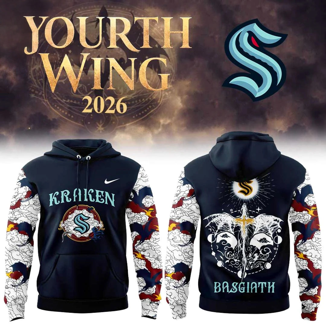 Seattle Kraken Fourth Wings Night Edition Hoodie