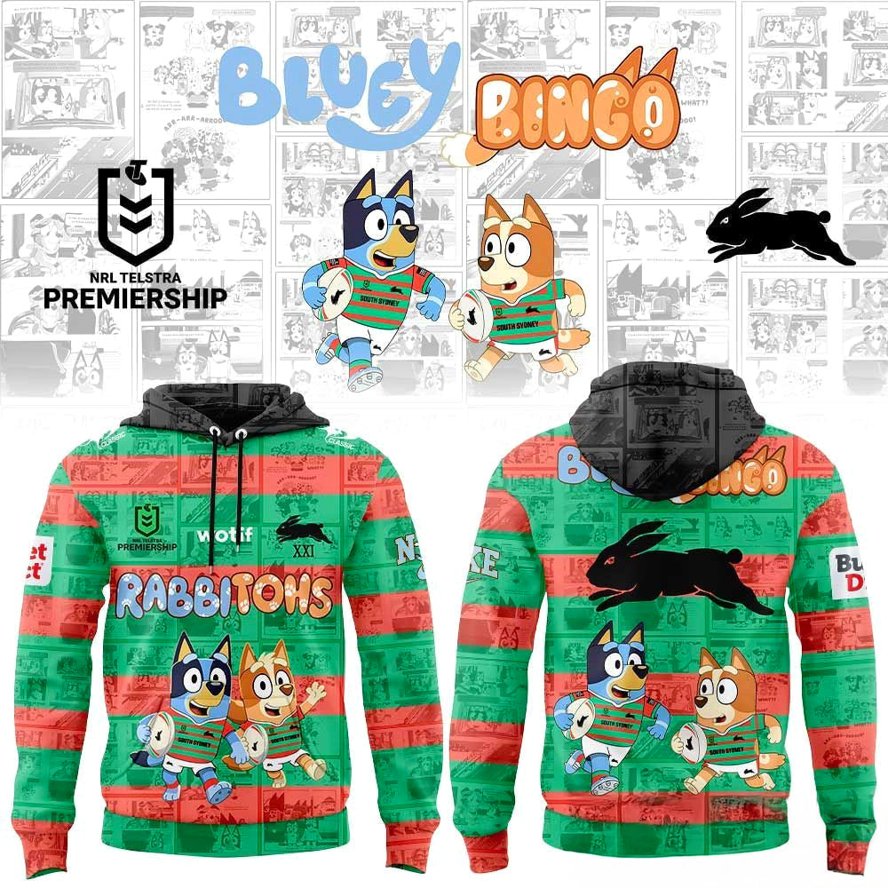 South Sydney Rabbitohs Bluey and Bingo 2026 Edition Hoodie