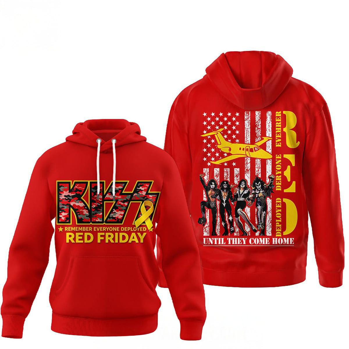 Kiss Red Friday Deployed Hoodie TShirt
